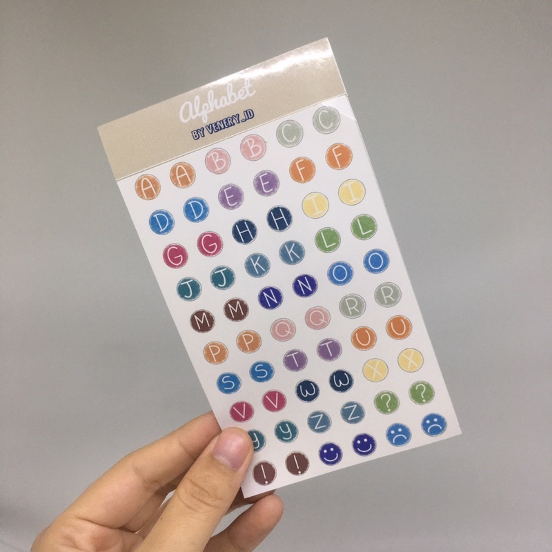 

Sticker huruf alphabet || stiker deco dekorasi venery_id