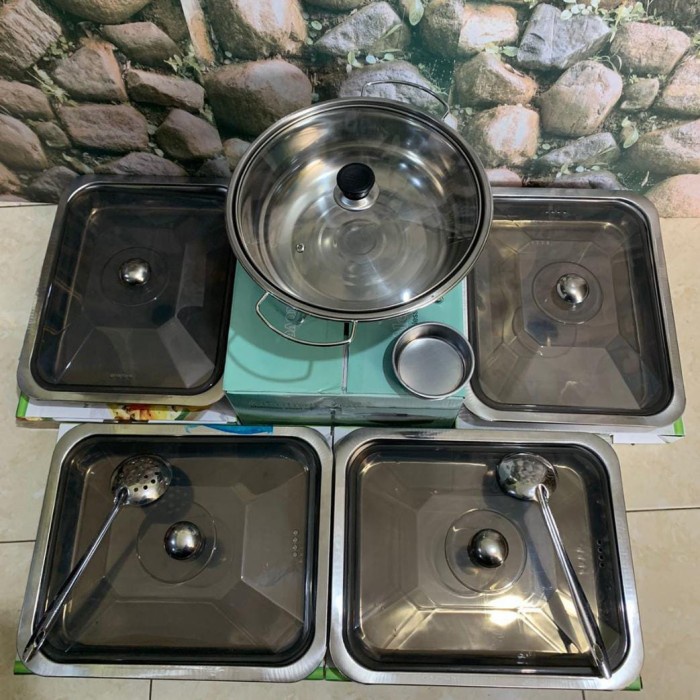 Saji Prasmanan - Prasmanan Set / Tempat Makan Prasmanan