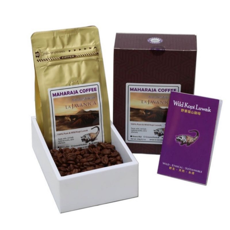 

Maharaja Coffee Wild Kopi Luwak Arabica La Javanica 120g Biji / Bubuk