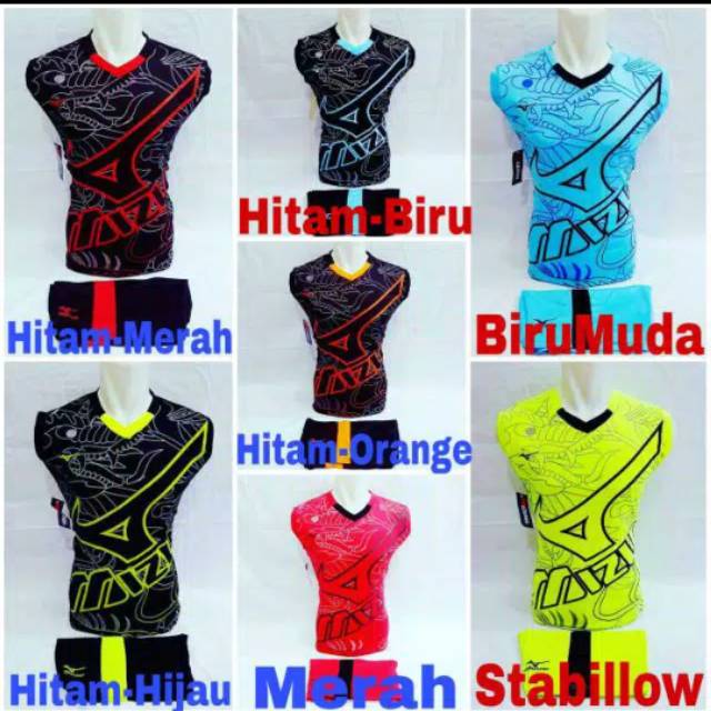 Setelan Singlet Baju Voli Mizuno