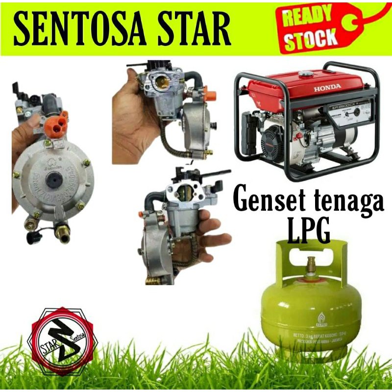 KONVERTER KIT GENSET AIR HYBRID BENSIN KE LPG MURAH/ KARBULATOR GENSET DIESEL KE LPG