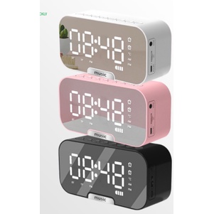 Speaker Jam Bluetooth Portable Dan FM Radio Wireless Bass Mini Stereo Original - LED Display Alarm