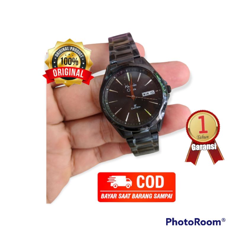 jam ac wanita pria rantai terbaru ALEXANDRE CHRISTIE AC 8592 MD