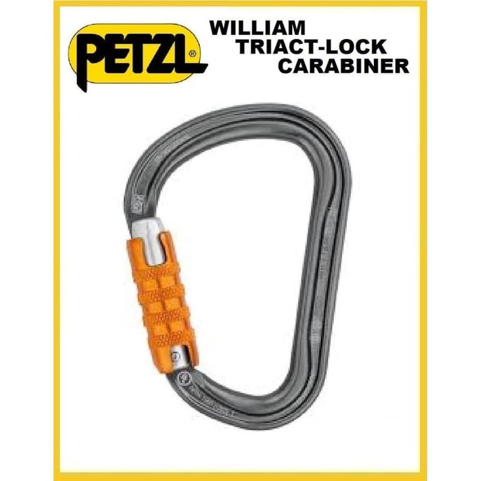 PETZL WILLIAM TRIACKT-LOCK CARABINER ORIGINAL MURAH / CARABINER / PETZL