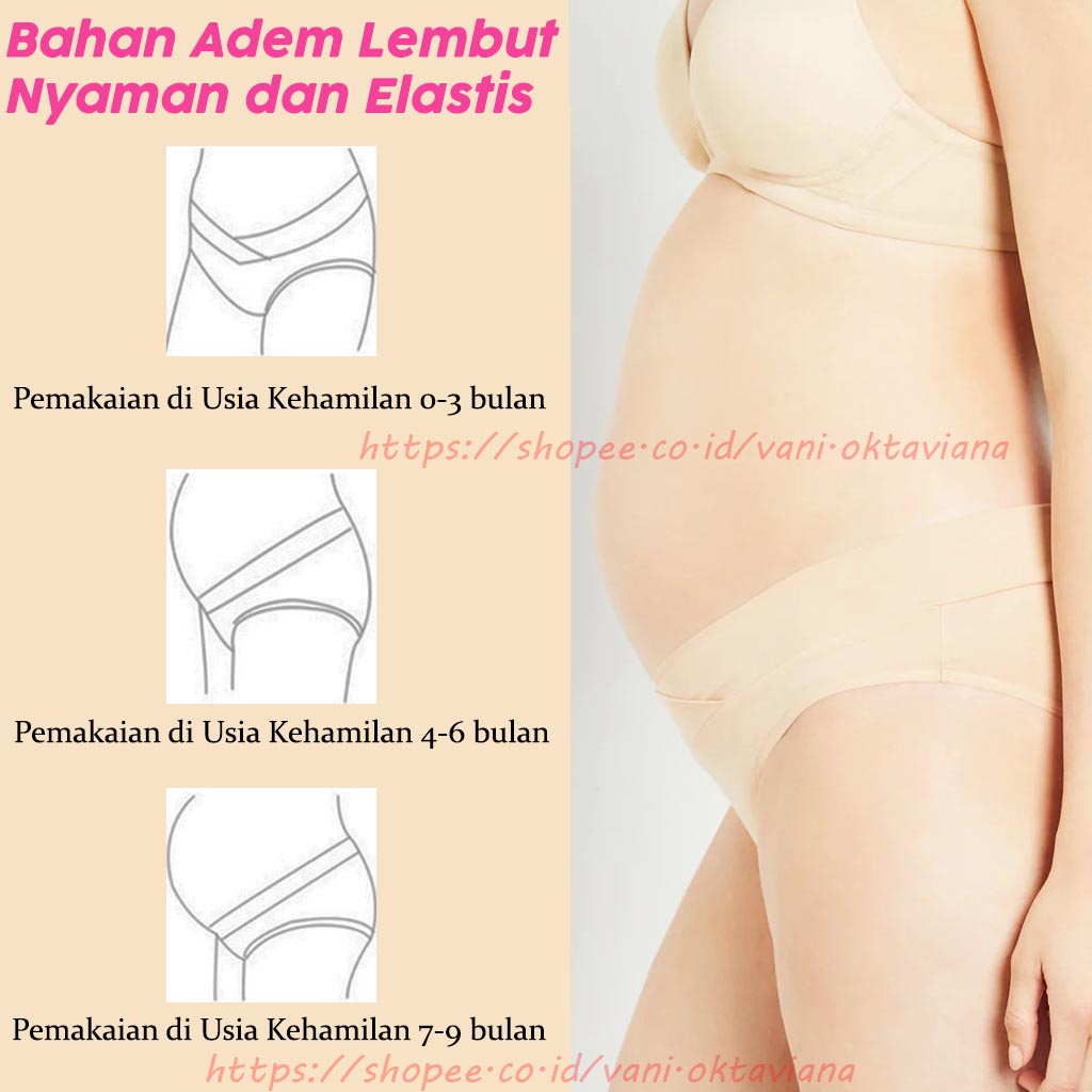 Celana Dalam Wanita Hamil Sutra Es Celana Dalam Wanita CD Hamil JUMBO Tanpa Jahitan CD Elastis Tanpa Jejak Nyaman Dipakai