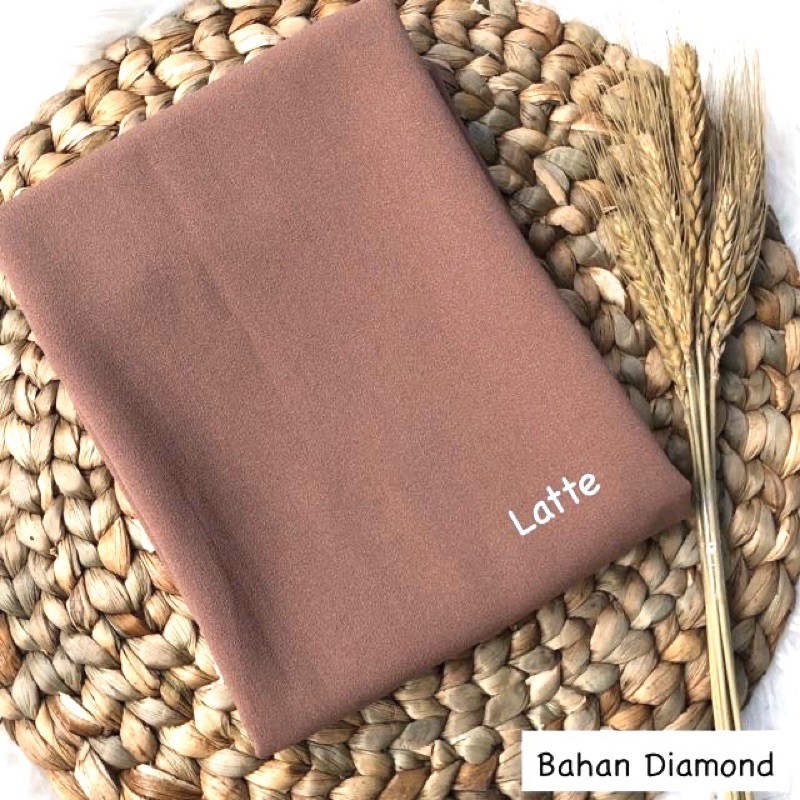 Bergo maryam diamond / New serina khimar-Latte tua