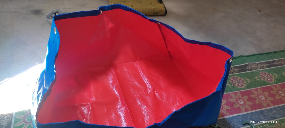 Terpal Kolam Ikan Lele Dan Cupang Ukuran 60x40x30 Type A5 Korea