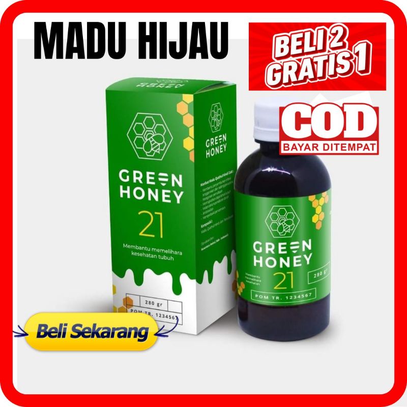 Madu HIJAU Original - Madu Kesehatan Lambung Obat Asam Lambung Maag Magh Kronis Gerd Mual & Kembung