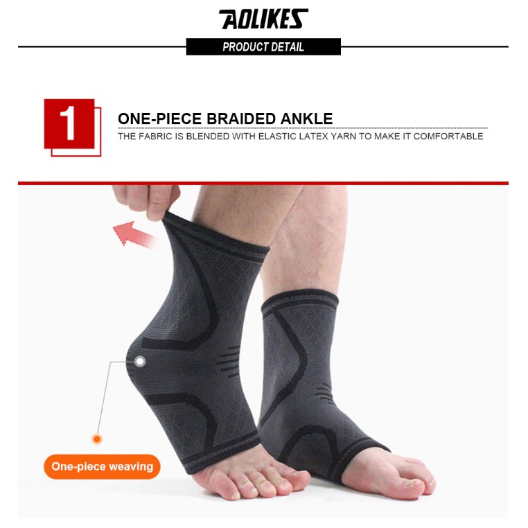 AOLIKES 7132 Ankle Support Pelindung Ankle Kaki Ankle Bracer Ankle Protector Fitness Gym Olahraga