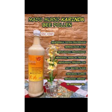 

Madu Murni KARINDA Raw Honey - Bee Pollen 650ml