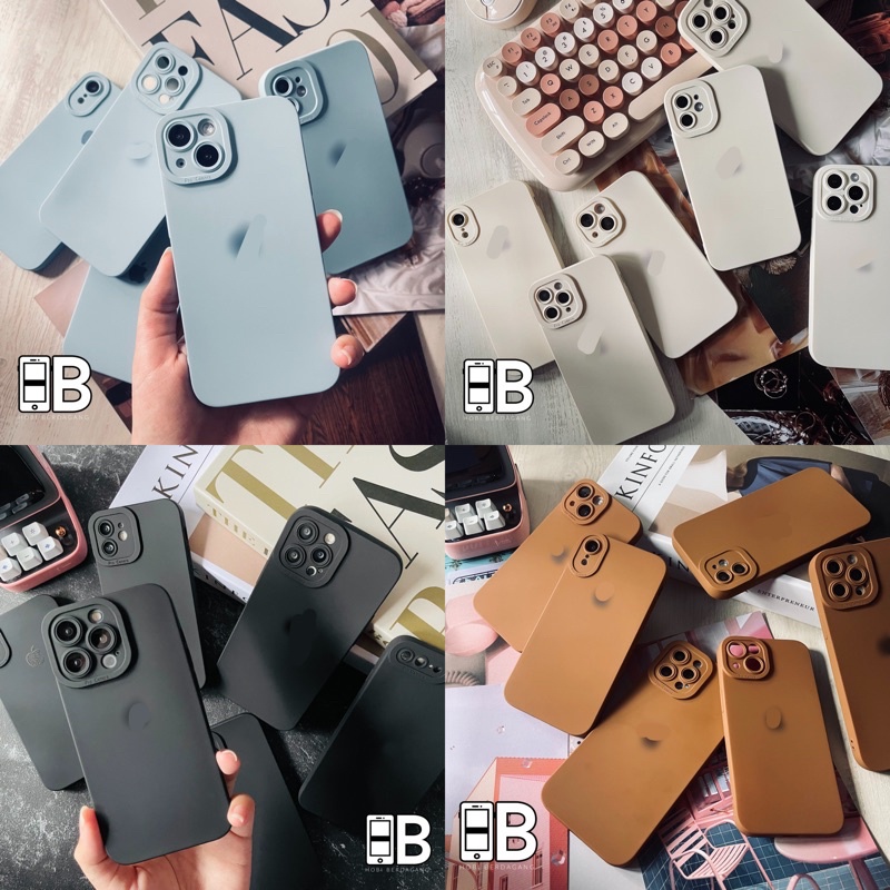 PRO CAMERA Square Edge Case Silicone Soft Case untuk iPhon 7 8 PLUS X XR XS 11 12 13 PRO MAX