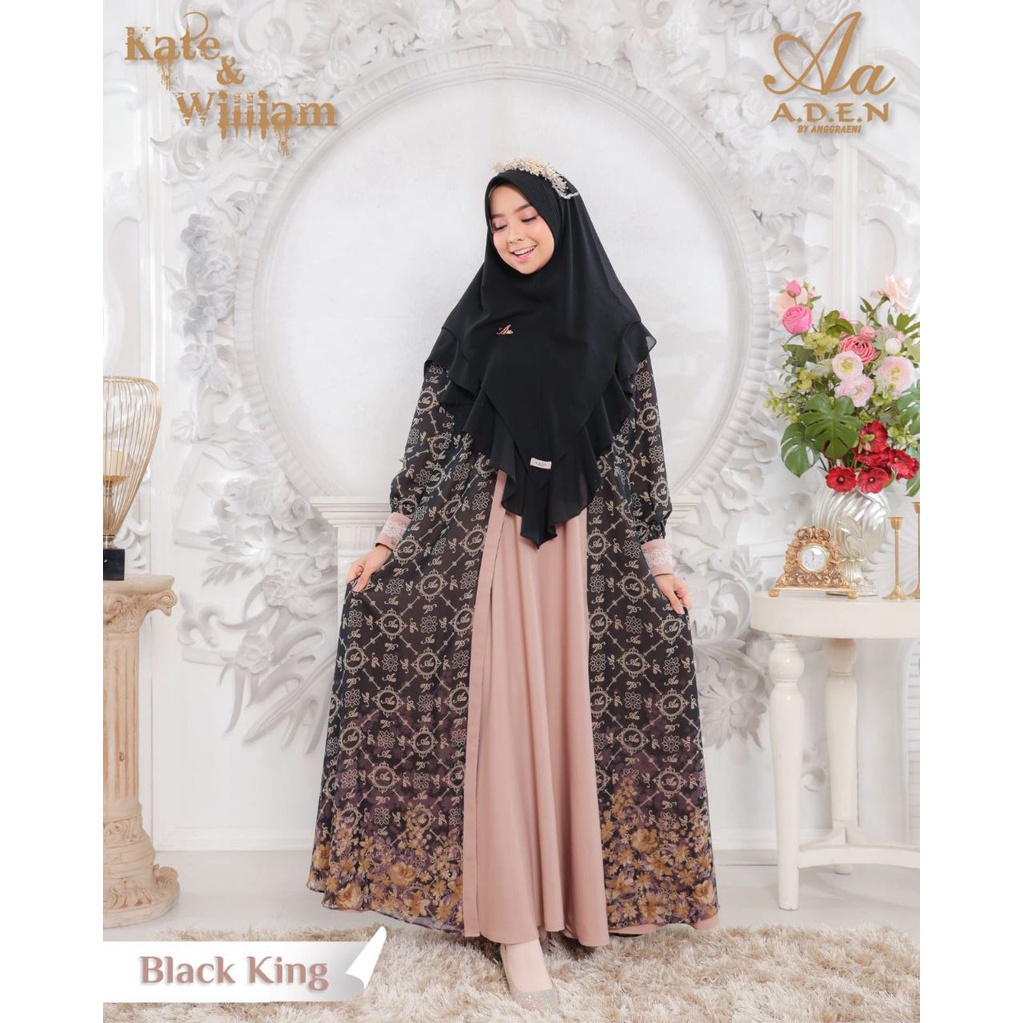 QUEEN KATE MOM STYLE 2 SET KHIMAR ( DRESS + KHIMAR) BY ADEN