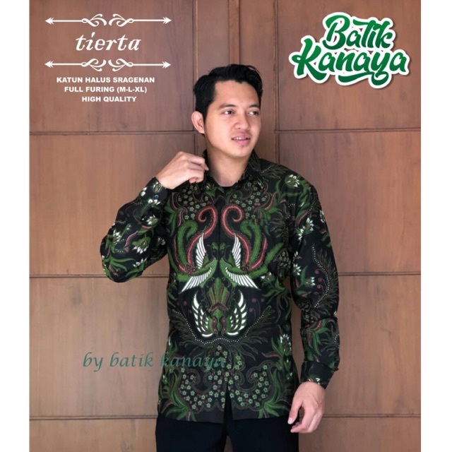 Batik Pria TRIERTA Katun Halus Full Furing Size M-XXL High Quality