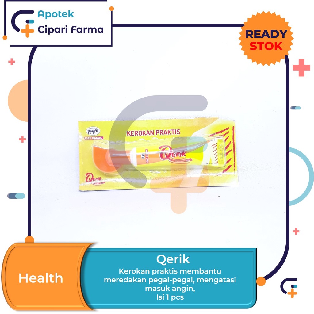 Qerik Cap Badak Alat Kerik | Alat Kerokan Praktis isi 8gr