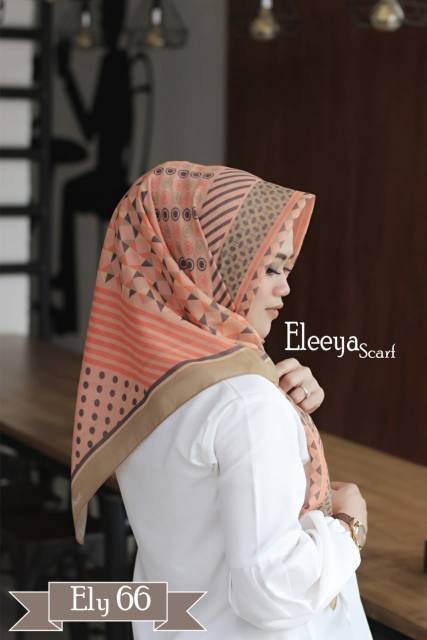 HIJAB SEGIEMPAT MOTIF PRINTING II Eleeya Scarf ELY 66