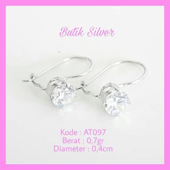 Sangat Populer Anting Giwang Desi Perak 925 Bayi Anak Mata Kristal At097 Hadiah Kado