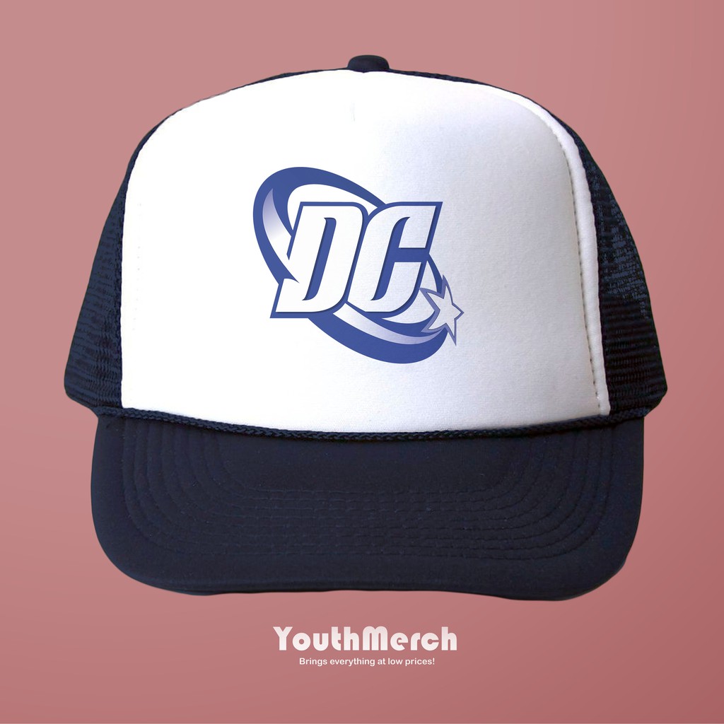 Topi Trucker Navy DC Comics - Movie Merch | Unisex | Trucker DC Comics | DC Comics Hat