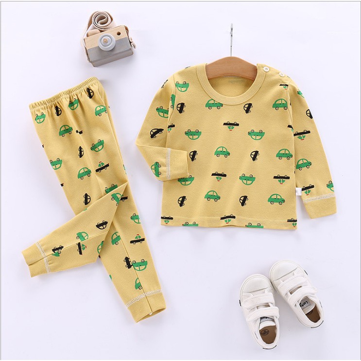 HappyOliver KIDS SUIT PIYAMA HITS FULLPR Setelan Anak Bahan Kaos Celana Berkualitas Import cewek cowok H1-1