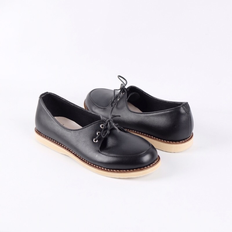 Image of [SIAP KIRIM] BRShoes30 Hitam Sepatu Kerja Casual Flat Wanita #4