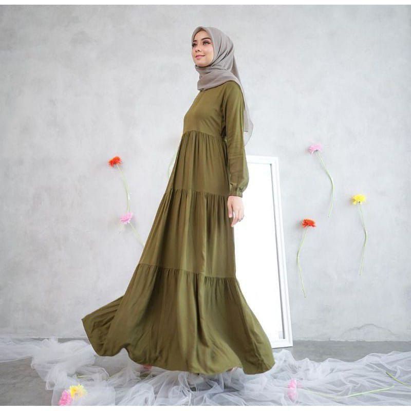 PROMO HANUM DRESS/HOMEYDRESS/GAMIS RAYON TWILL JUMBO (XL&amp;XXL)