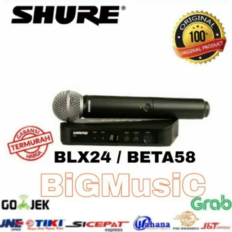Mic Wireless Shure BLX 24 BETA 58 ORIGINAL
