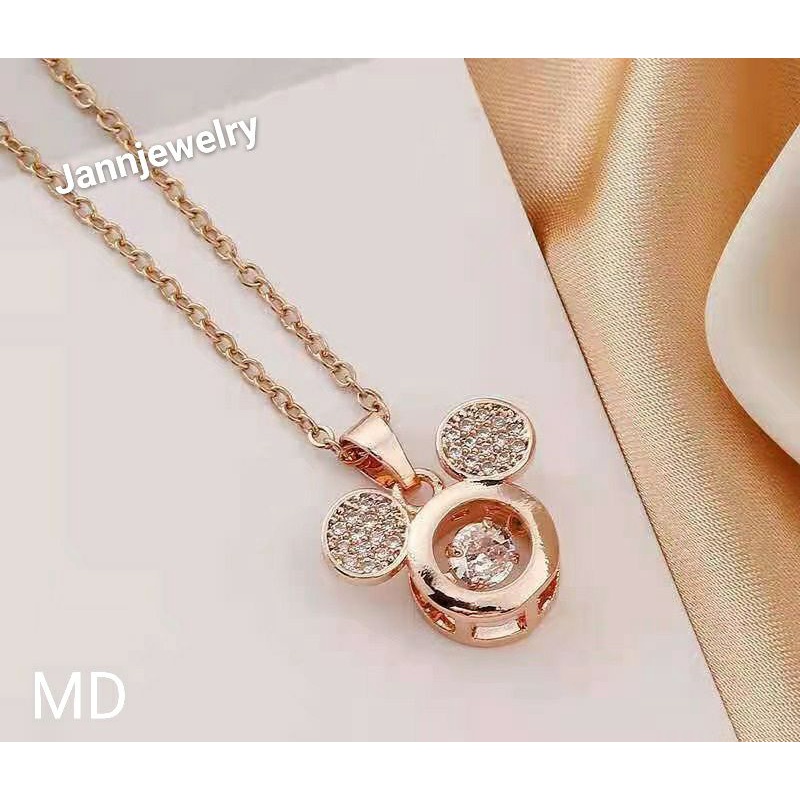 Kalung Mickey Nori Titanium Anak &amp; dewasa Anti Karat &amp; Alergi MM