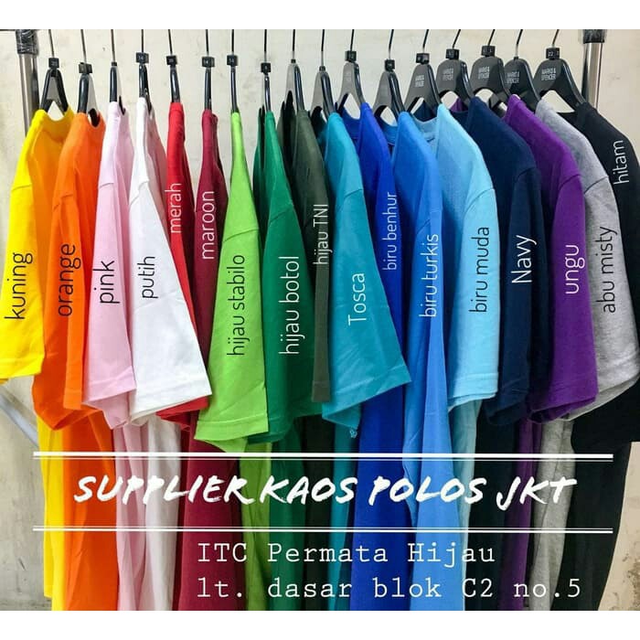 Baju kaos polos/ kain tebal