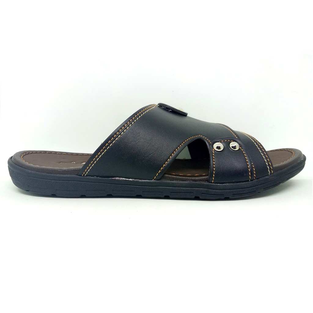 FIURI - Sandal Single Slip On - Sandal Pria - Sandal Casual - Sandal Pria Kulit - Sandal Pria Dewasa