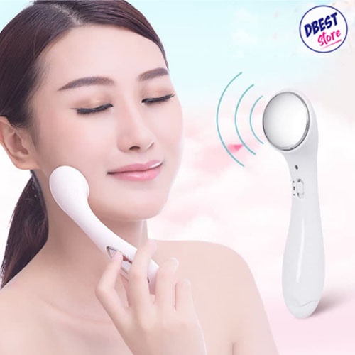 [ION FACIAL MASSAGE] Setrika Wajah Glowing/Pemijat Wajah - Pijat Wajah Ion Face Massager Skin Care - Pink/Putih Random