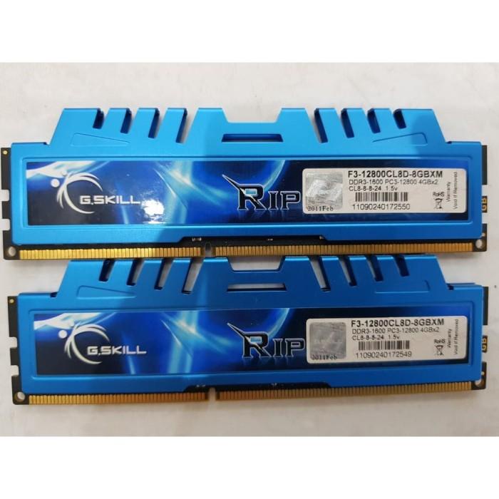 Memory GSkill DDR3 8GB 2pcs x 4GB RipjawsX Dual Channel kit