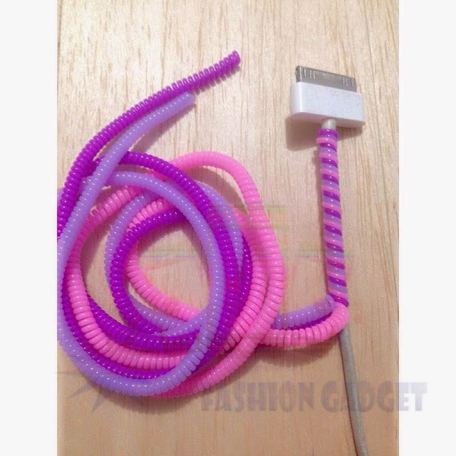 Protector Cable Charger Spiral - Pelindung Kabel 2 Warna - 1 Pcs - Random