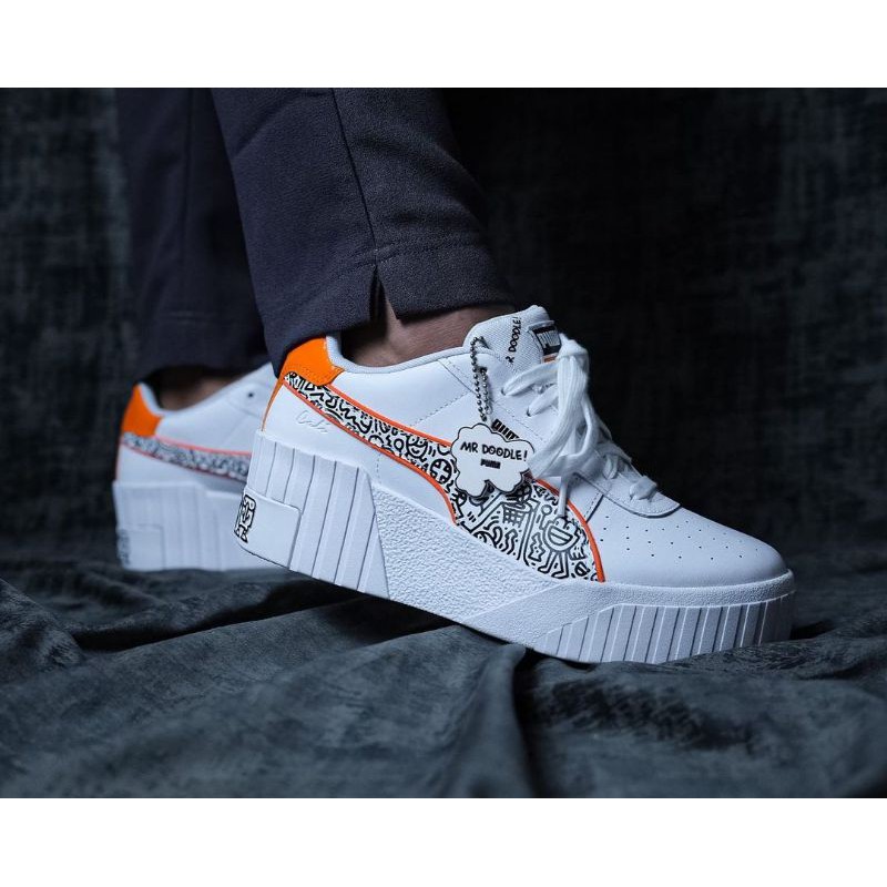 SEPATU SNEAKERS PUMA CALI WEDGE X MR DOODLE ORIGINAL