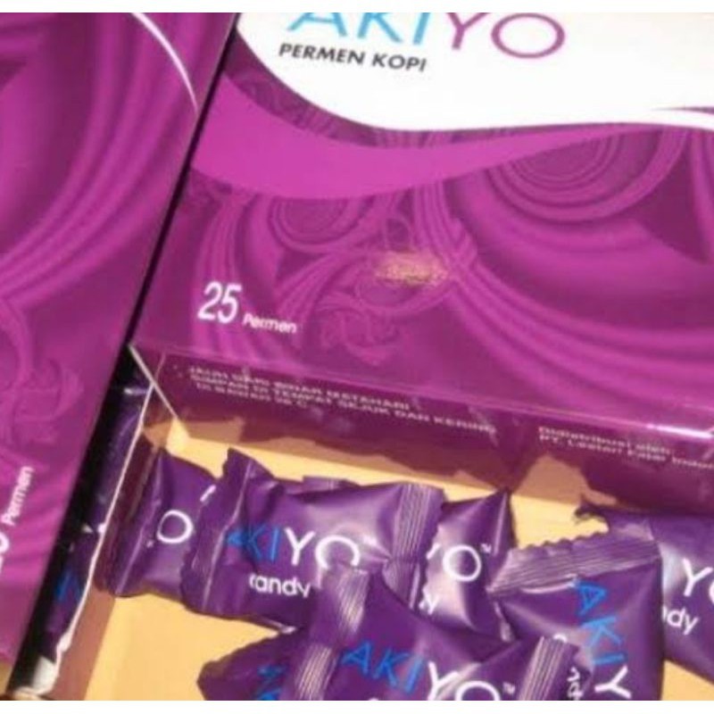 

[PALING LAKU](cod) permen akio | akiyo candy original asli ori kopi 1 box isi 25 pcs penambah