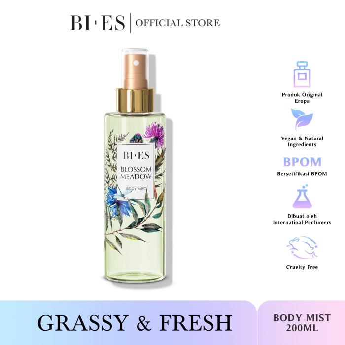 BIES Blossom Meadow Body Mist Parfum Wanita - 200 ML