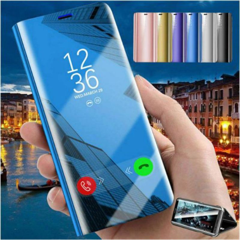 CASE OPPO RENO 4 / RENO 4F / RENO 4 PRO CLEARVIEW MIRROR MAGNETIC AUTOLOCK ORIGINAL STANDING COVER
