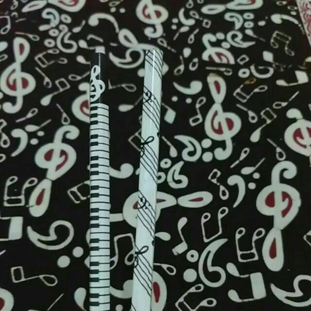 

Music pencil - pensil HB motif musik #2