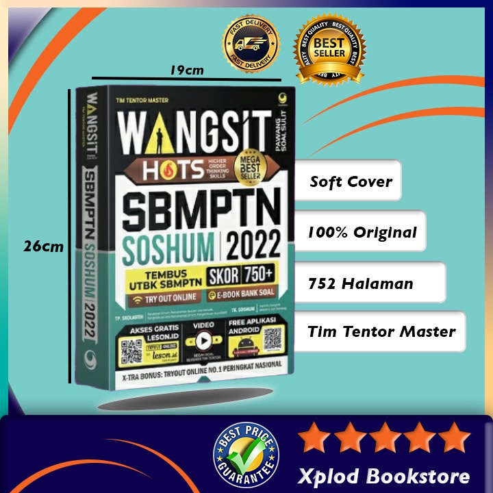 BUKU LOLOS UTBK SBMPTN TERBARU 2022 SOSHUM WANGSIT TEMBUS UTBK SOSHUM BARU GRASINDO TERLARIS 2021