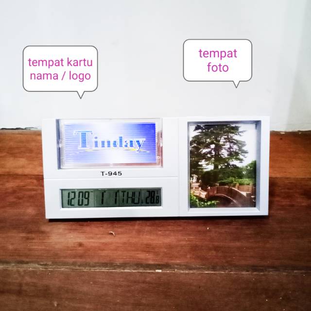 Jam digital foto / alarm figura / jam digital alarm/ jam digital hari tanggal tahun temperatur alarm