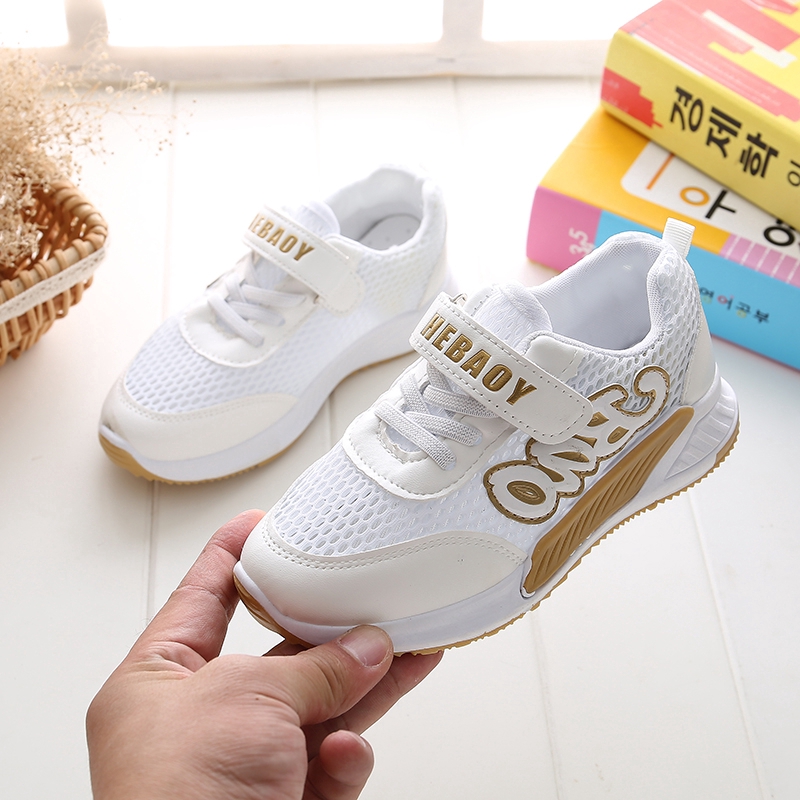 W6605 mesh sepatu anak sneakers perempuan lakilaki