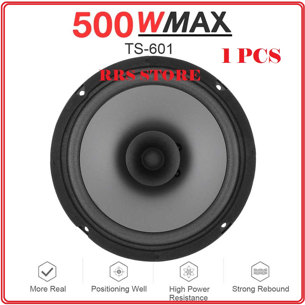 RRS STORE NEW SEPIKER PINTU MOBIL 6,5 INCH  HARGA 1 PCS SEPIKER Pcinener Speaker Mobil HiFi 6.5 Inch 500W 1 PCS HANYA SATU Frekuensi Respon 60 Hz hingga 20 kHz Impedansi: 4 Ohm Sensitivitas: 93 dB(+/- 1.5 db)