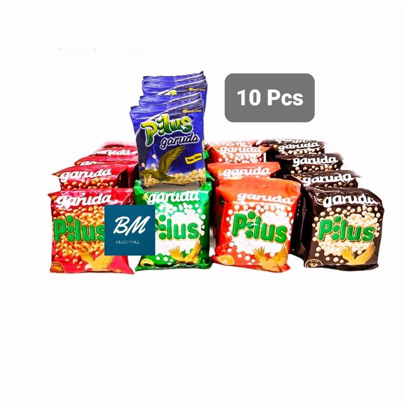 

Kacang Pilus Garuda Renceng isi 10 Pcs x 9 gr / Pilus Garuda 9 gr x 10 Bungkus Original Pedas Sapi Panggang Abon Rumput Laut