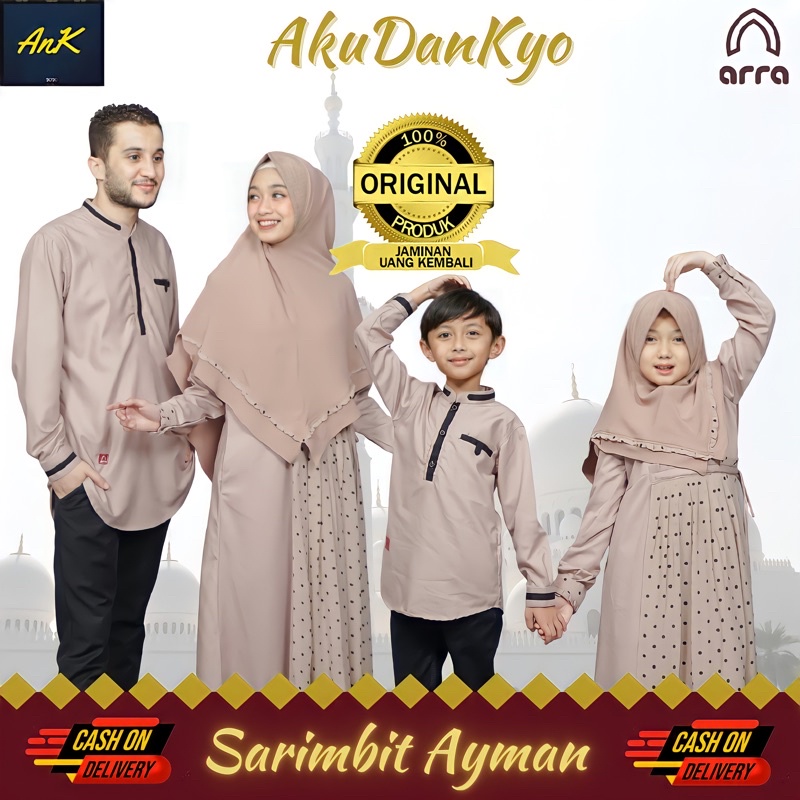 SARIMBIT KELUARGA ARRA SERIES AYMAN WARNA CHOCHO ORIGINAL BRAND ARRA