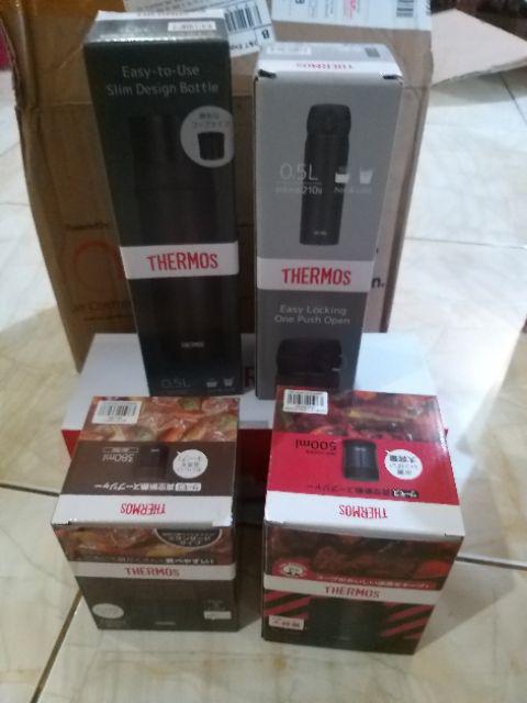 Thermos Food Jar Vacuum Insulated - H Black 500ml (jbm-500wk-htb)