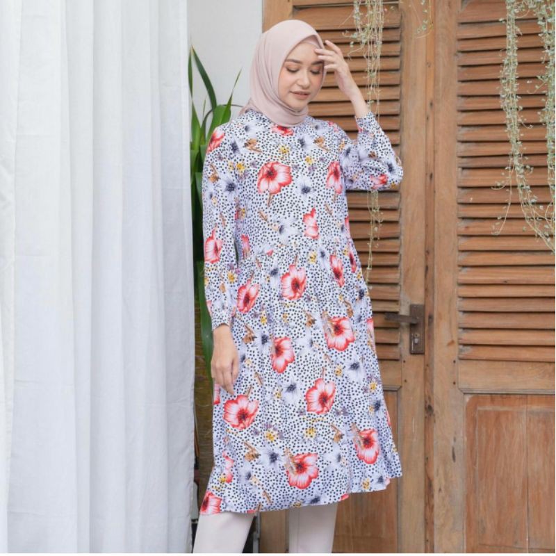Gian Midi Dress Flowery Diana restu