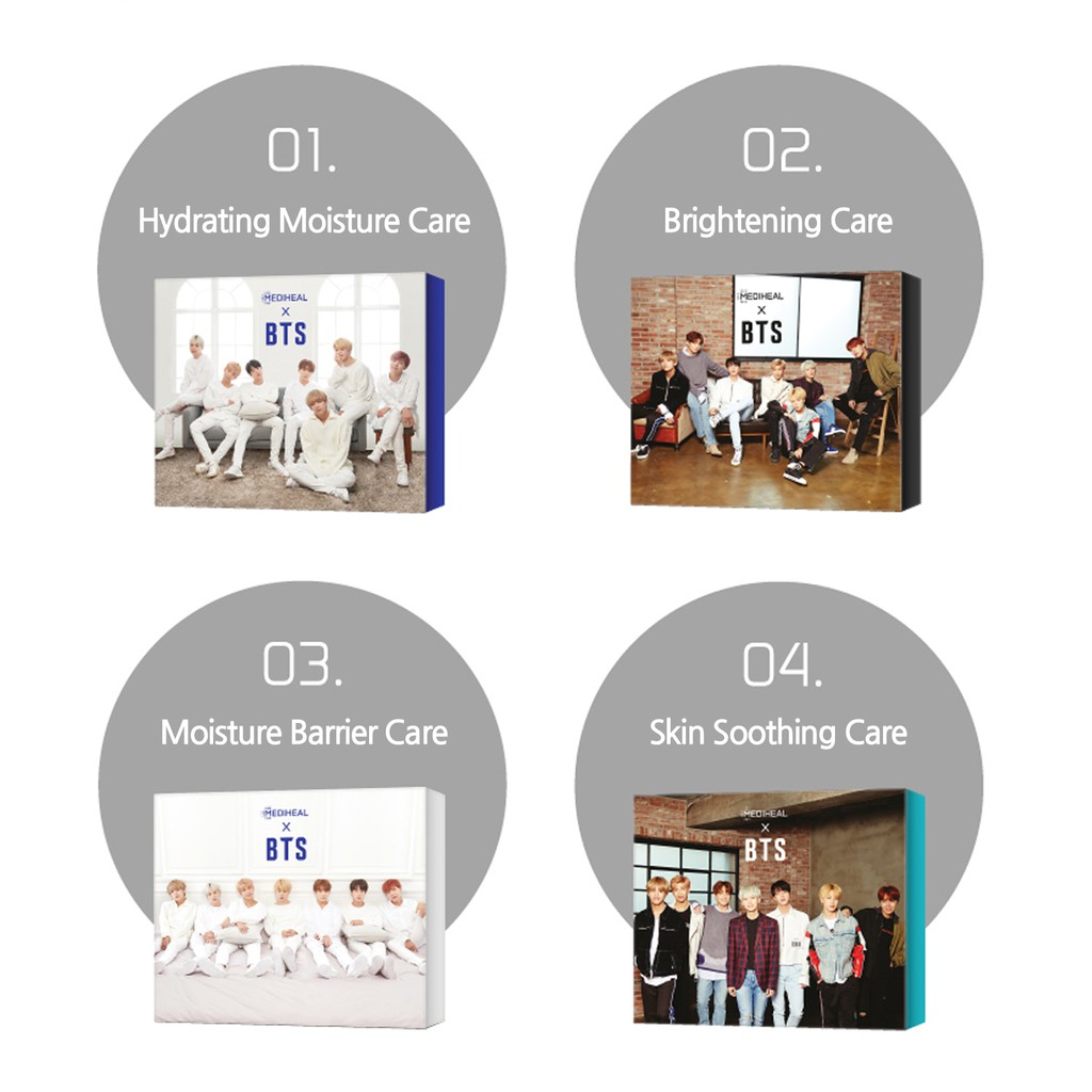 Download Bts Bts X Mediheal Special Edition Facial Mask Sheet Skin Care 10ea Photocard Shopee Indonesia PSD Mockup Templates