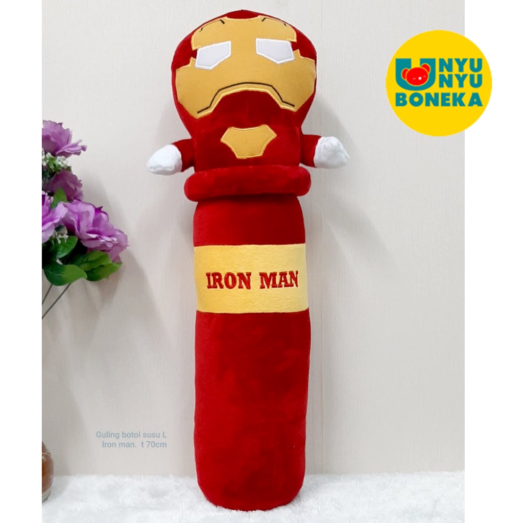 Bantal Guling Lembut 60cm Boneka batman ironman kapten spiderman marvel avangers thor superman