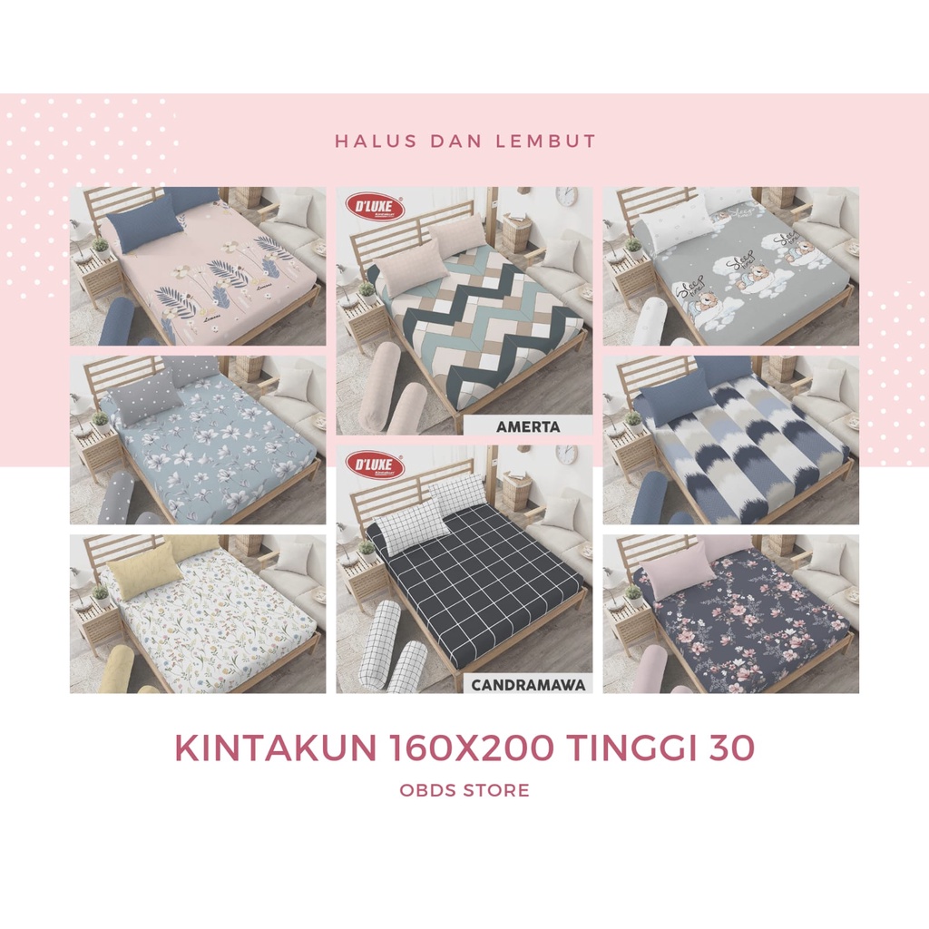 SPREI KINTAKUN TINGGI 30 UKURAN 160X200 TINGGI 30 / 160X200X30