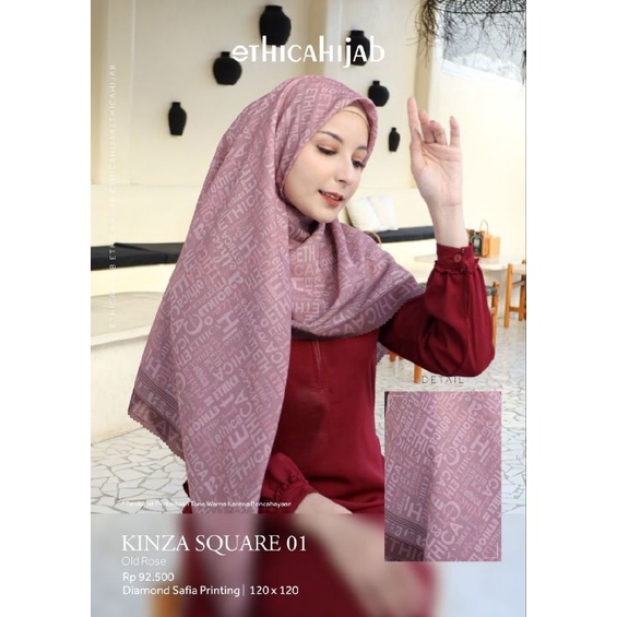 KERUDUNG SEGI EMPAT ETHICA KINZA SQUARE 01