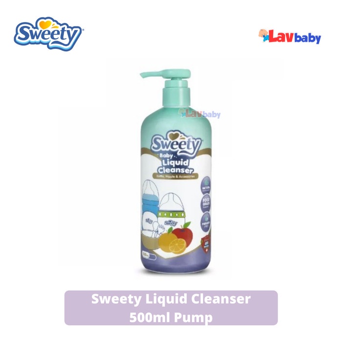 Baru PUMP - Sweety Baby Liquid Cleanser Sabun Cuci Botol Bayi Pump 500ml - 500ml Pump Berkualitas