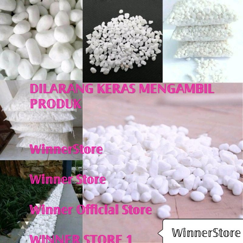 Batu Putih Taman Kecil (1000 Gram)